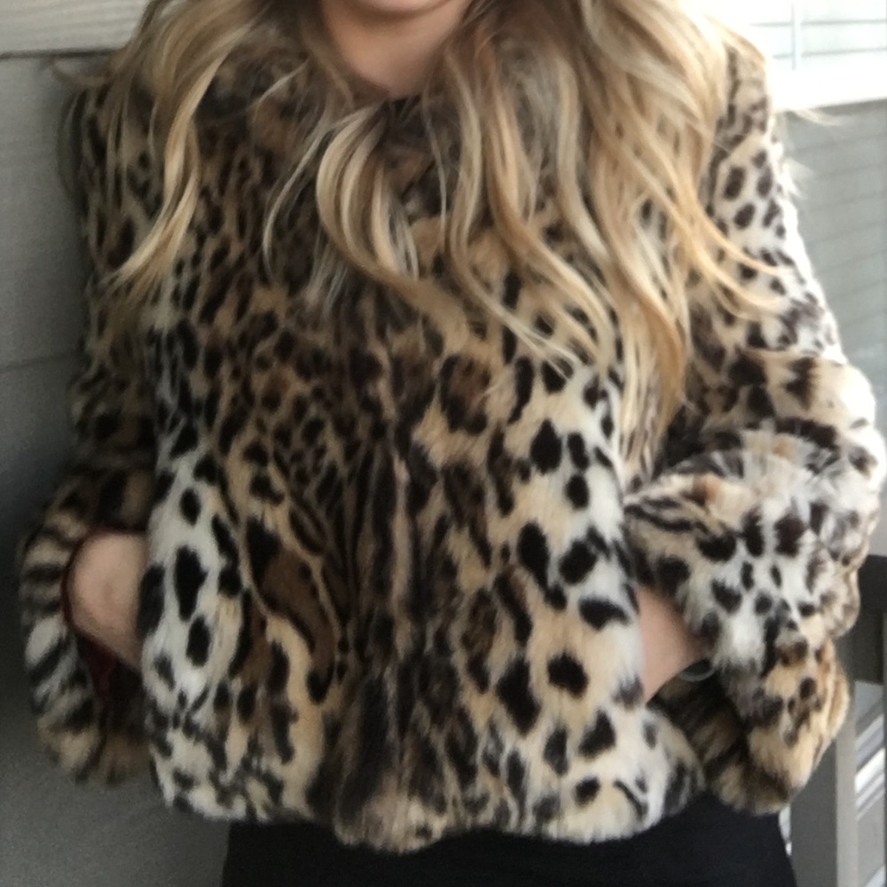 Express Faux Leopard Jacket